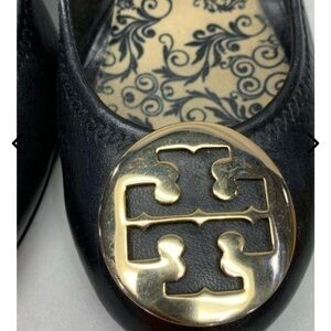 Tory Burch Black Ballet Flats